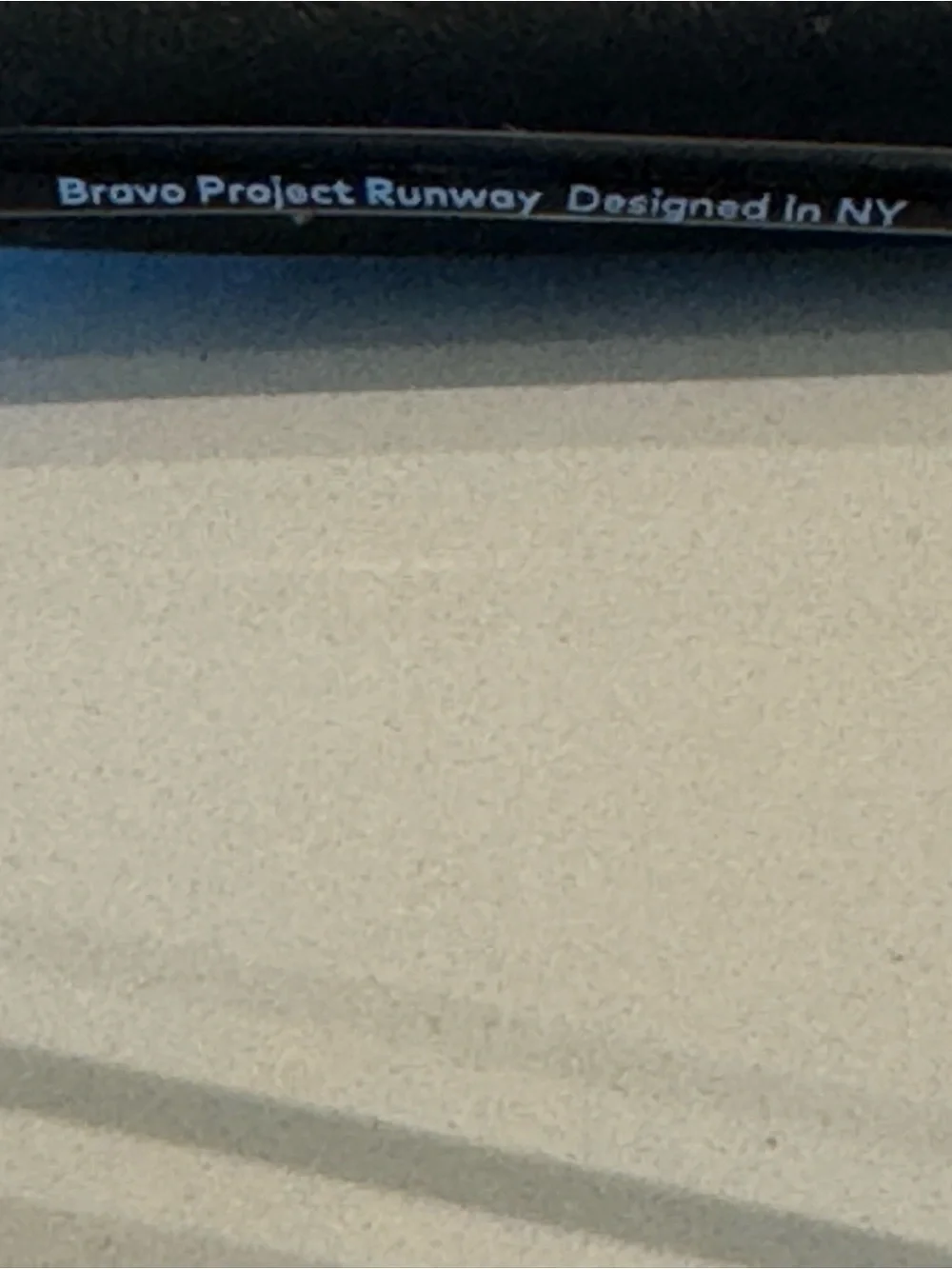 Bravo Project Runway metal Frame Sunglasses with Black aviator Lenses